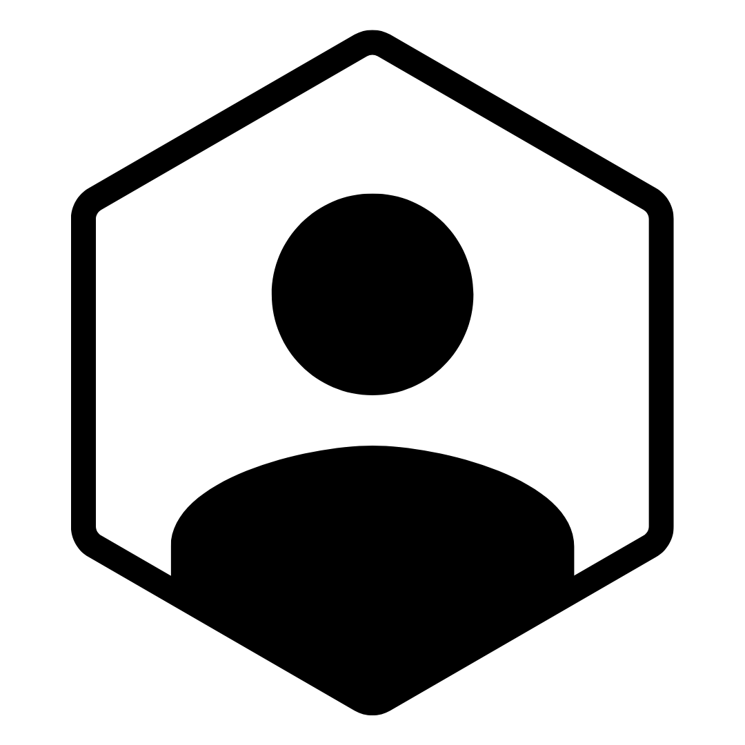 Logo Hexagon Man